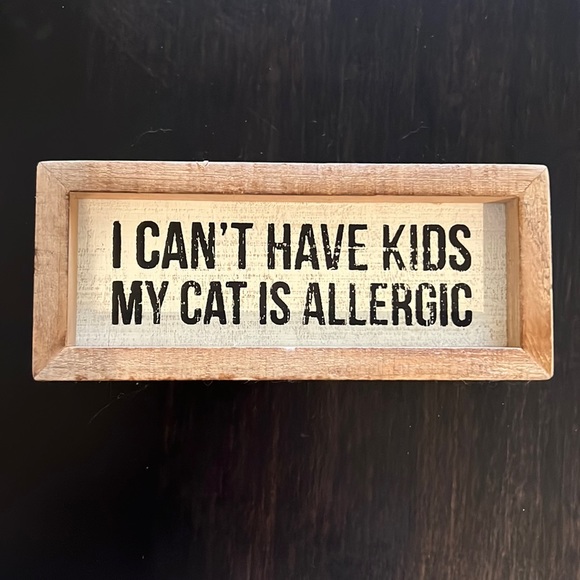 Nebraska Furniture Mart Other - Cat Sign Home Decor